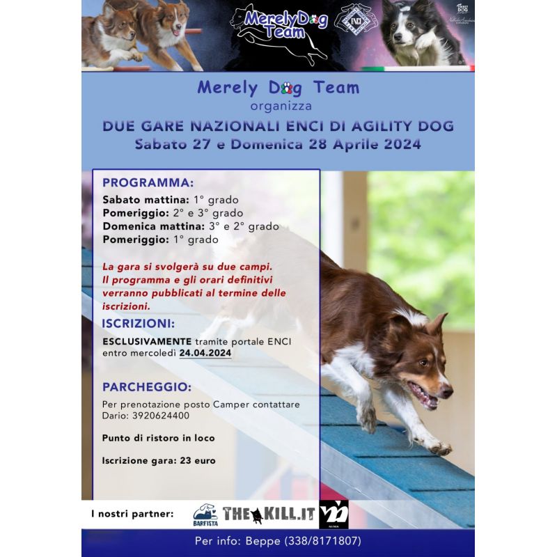 Merely Dog Team organizza Sabato 27 Aprile