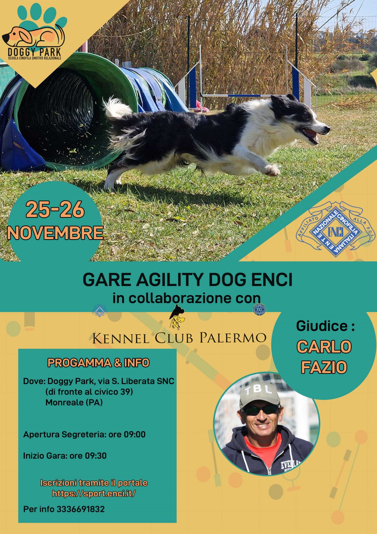 Palermo 25 Novembre - Gara Agility Dog Doggy Park