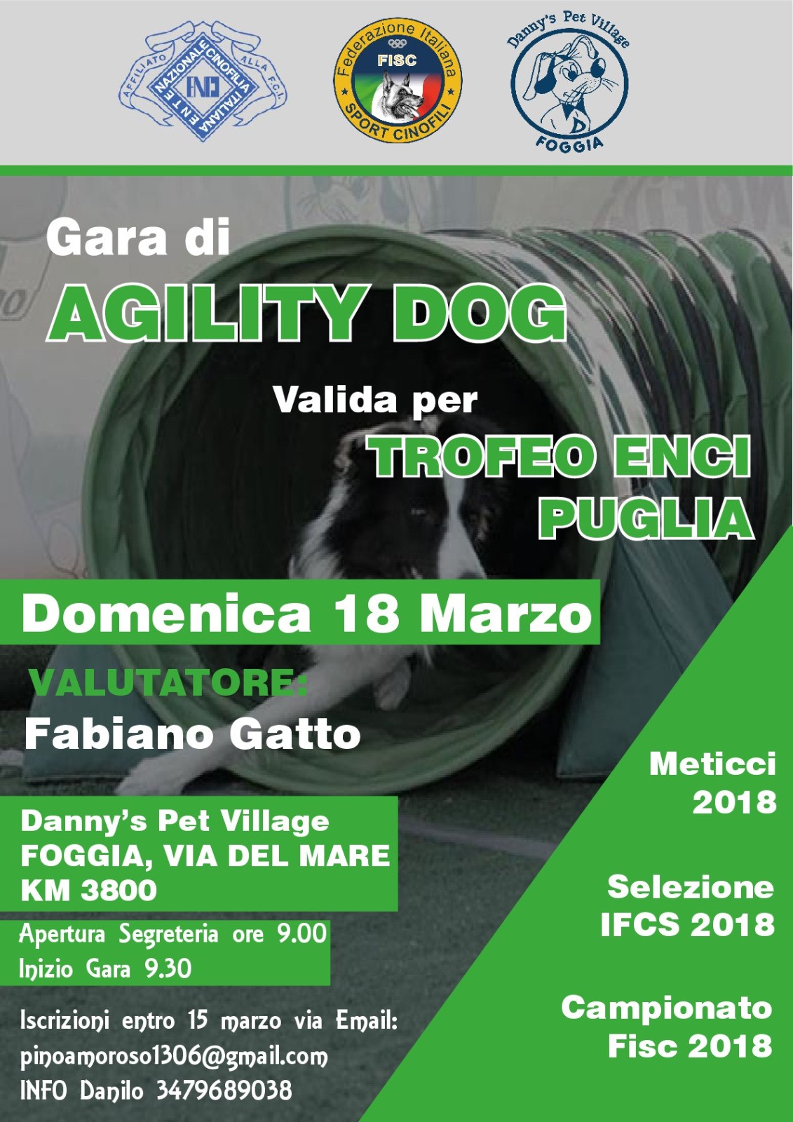 GARA DI AGILITY DOG TROFEO ENCI PUGLIA