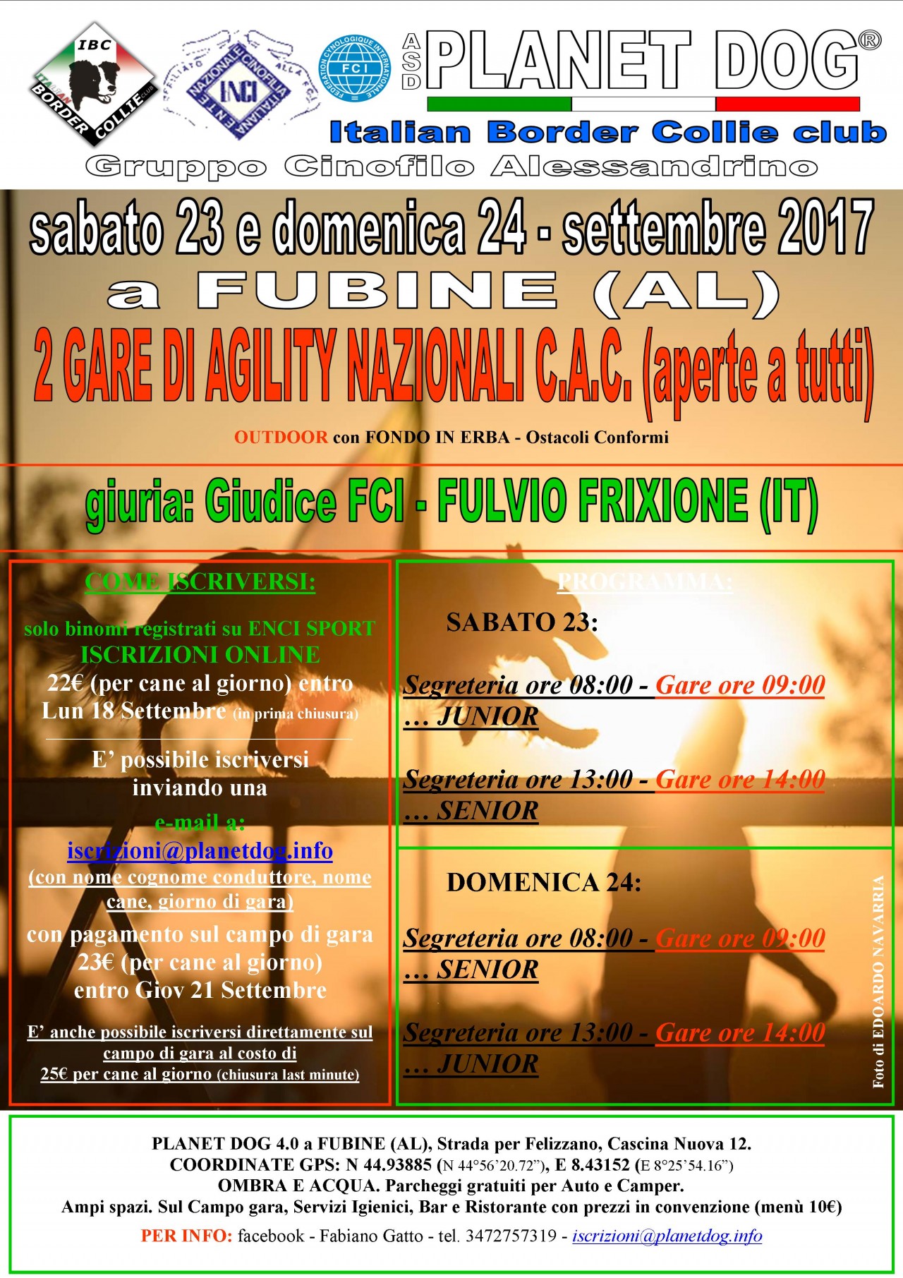 Gara Nazionale di Agility con CAC ... 24 Settembre 2017