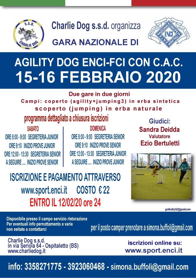 GARA NAZIONALE DI AGILITY CHARLIE DOG