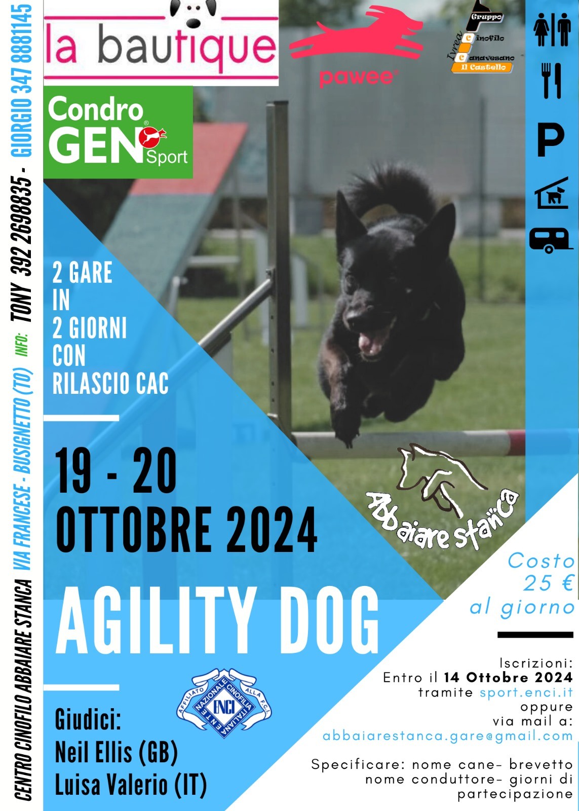 Gare di Agility dog 20 ottobre 2024