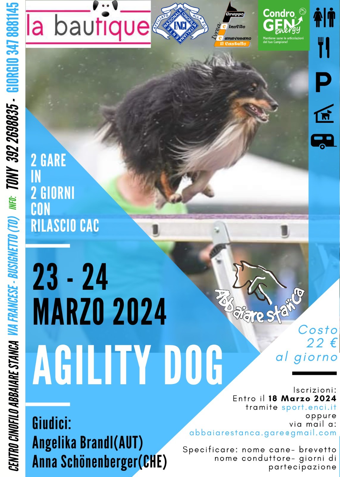 Gare di Agility dog 23 Marzo 2024