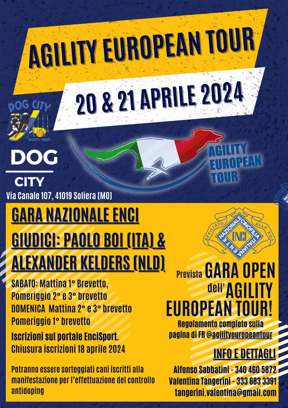 Gara Nazionale Agility del 21 Aprile 2024 + Open