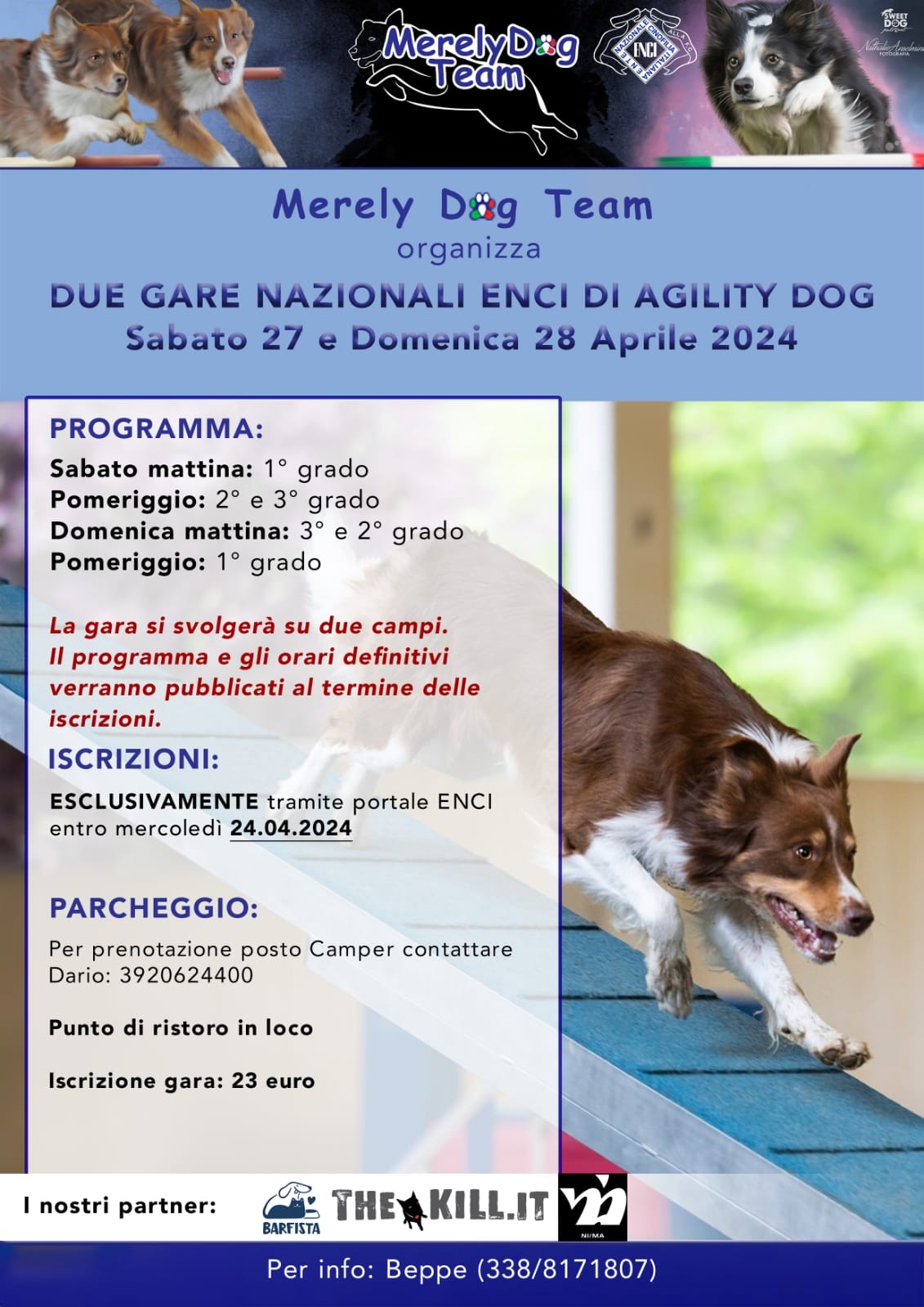 Merely Dog Team organizza Sabato 27 Aprile