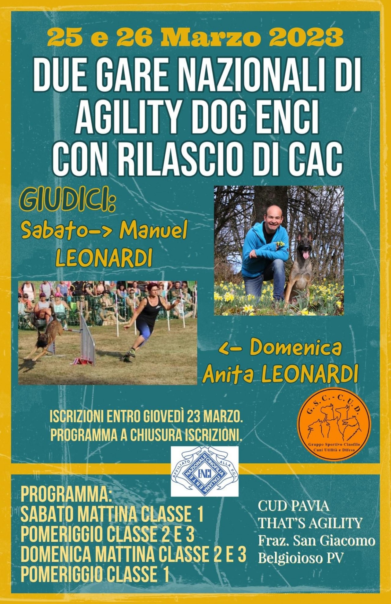 GARA NAZIONALE AGILITY 26 MARZO 2023