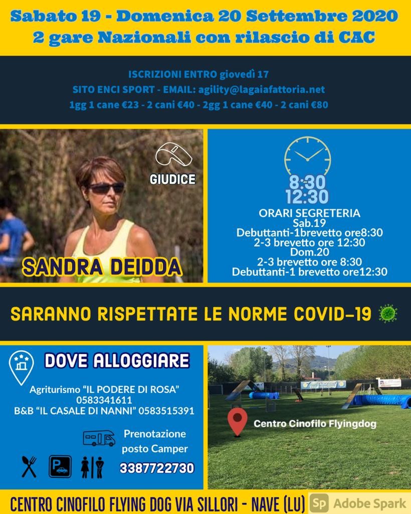 gara nazionale agilitydog 19 settembre 2020