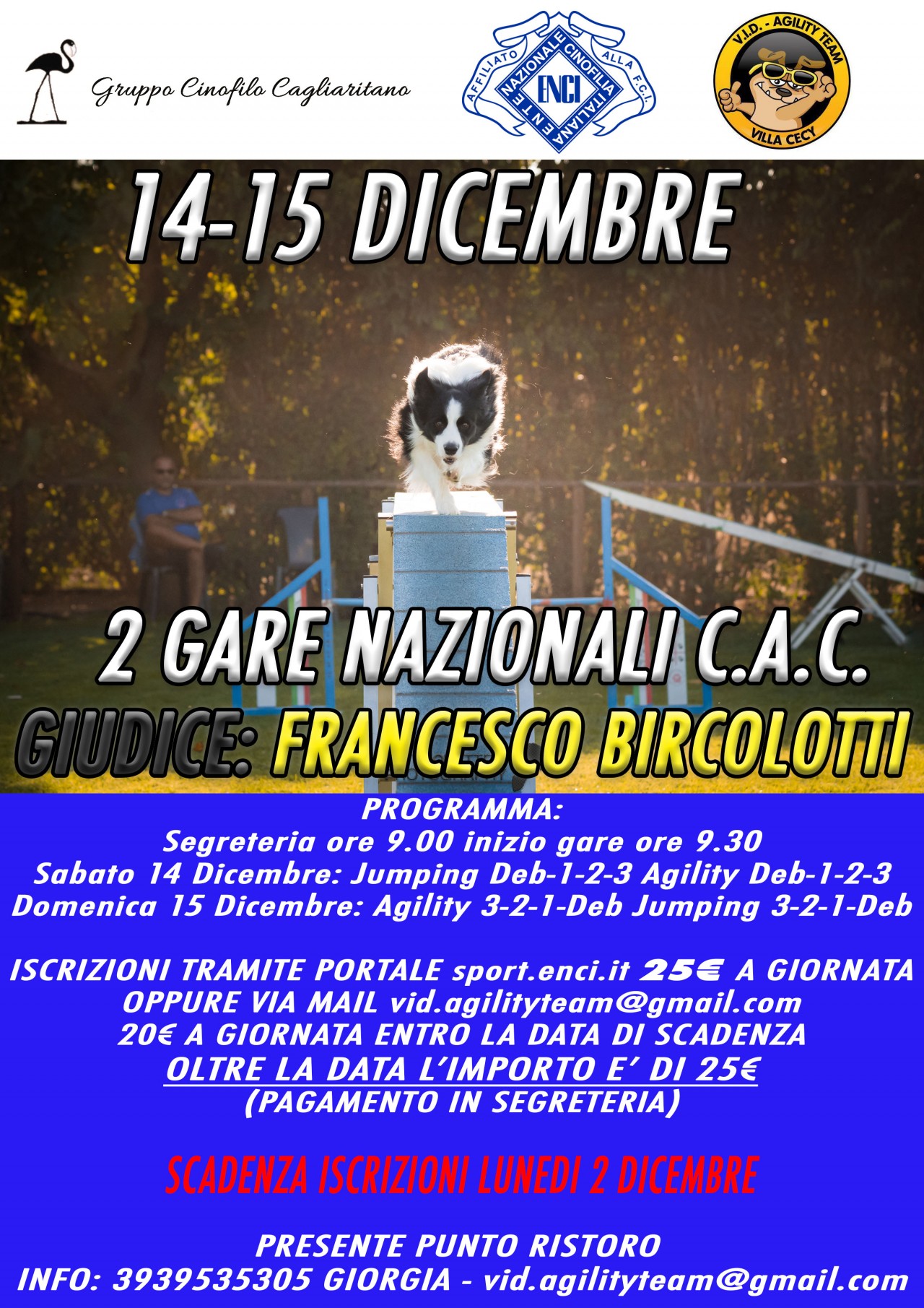 GARA NAZIONALE C.A.C. SABATO 14 DICEMBRE