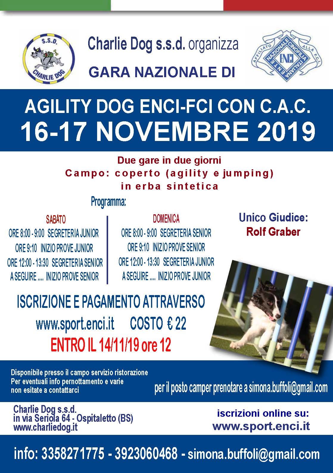 GARA NAZIONALE DI AGILITY CHARLIE DOG