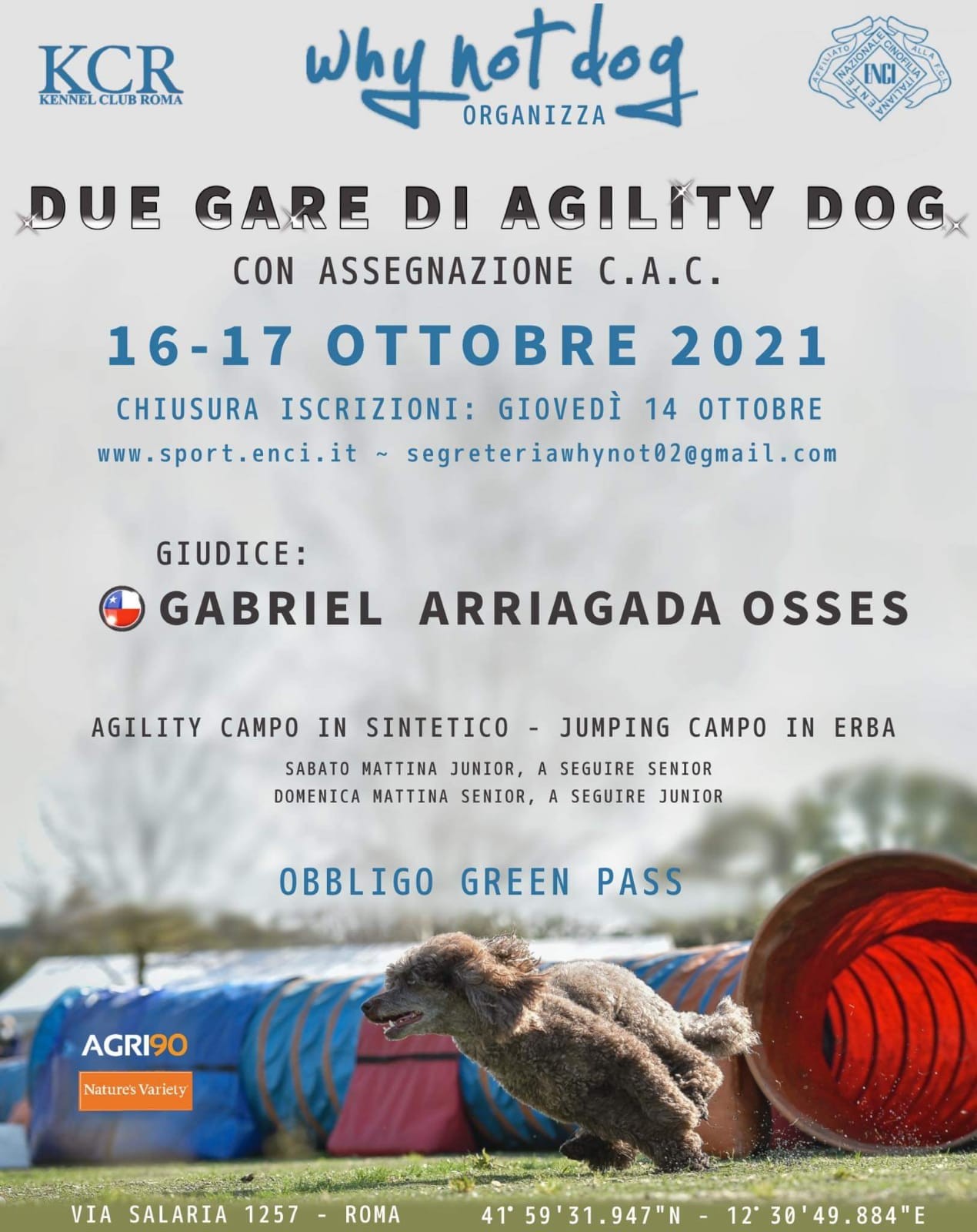 Gara Nazionale di Agility del 16 e 17 ottobre 2021