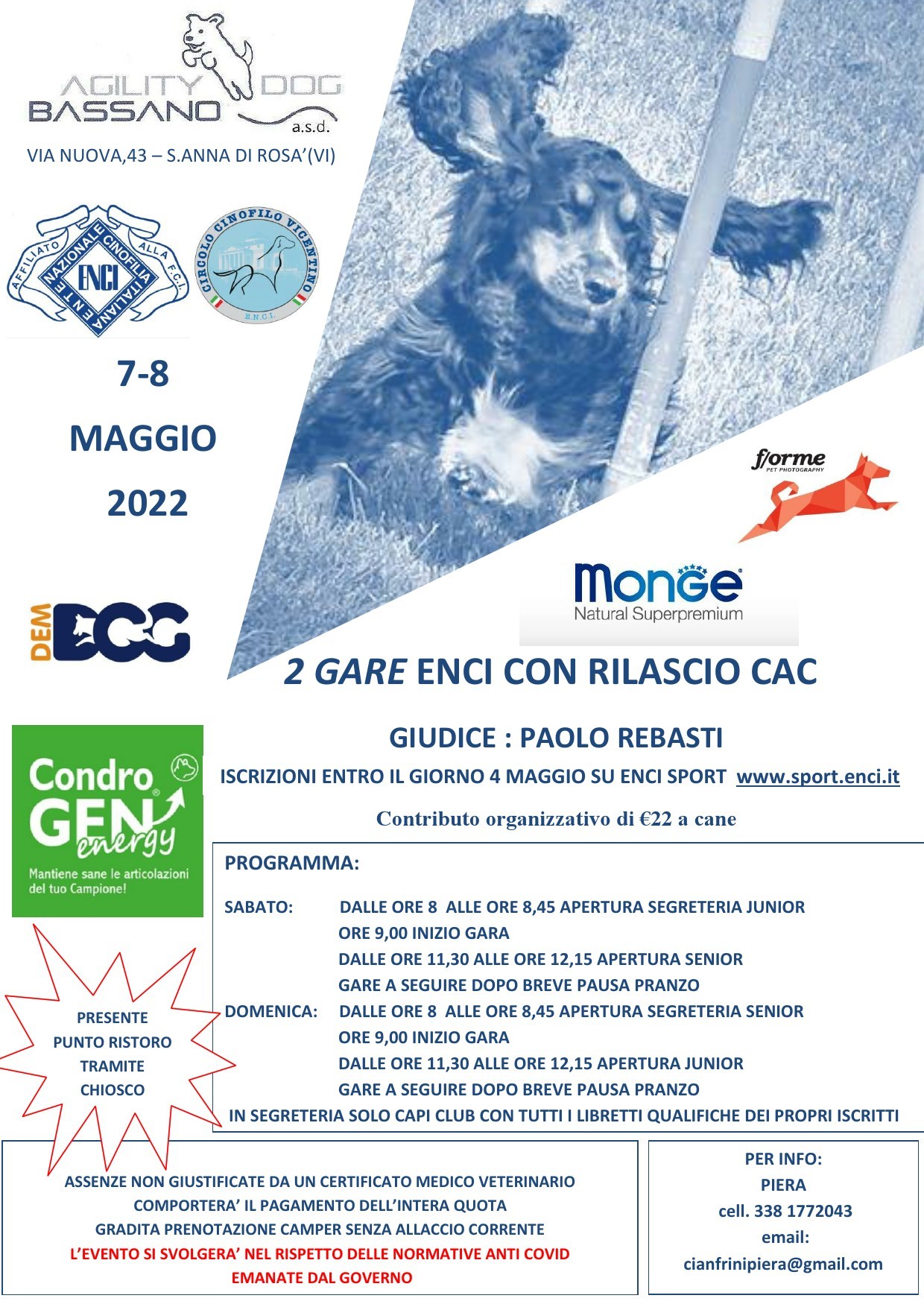 2 GARE NAZIONALI DI AGILITY DOG CON RILASCIO CAC