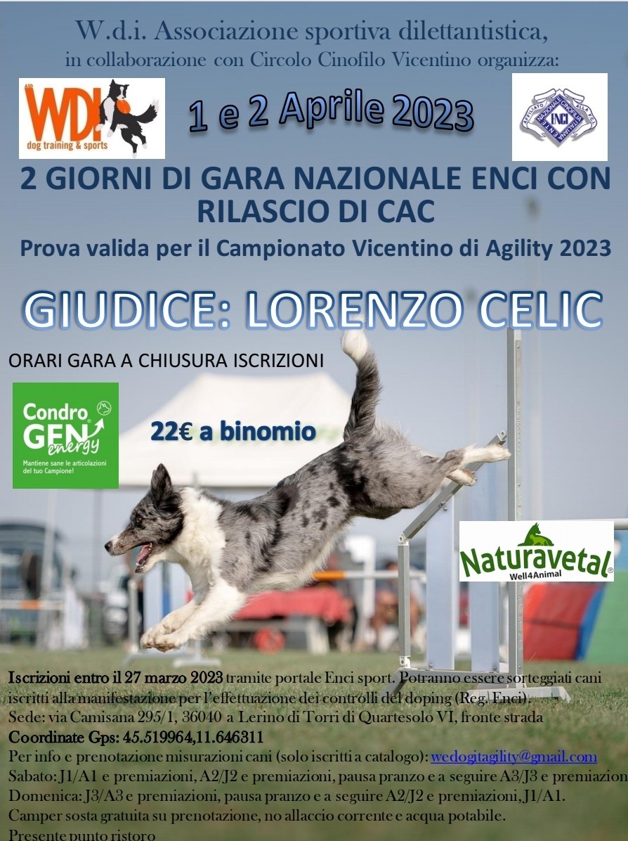 Gara Agility Dog di Domenica 2 Aprile 2023