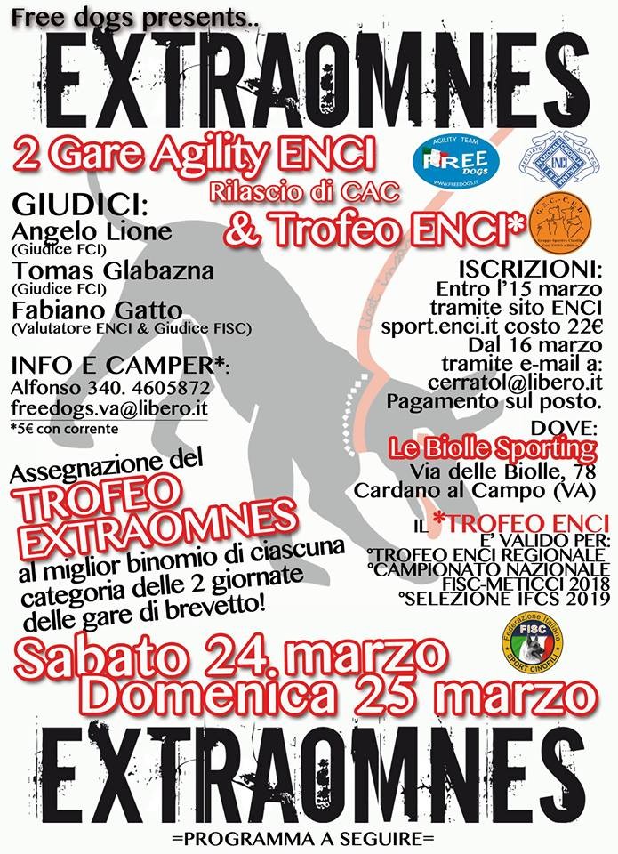 GARA DI AGILITY & TROFEO ENCI 25 MARZO
