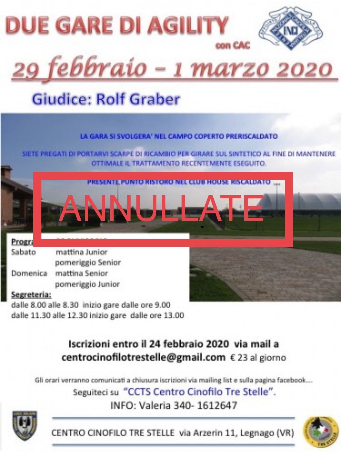 CCTS Legnago, 29 febbraio 2020