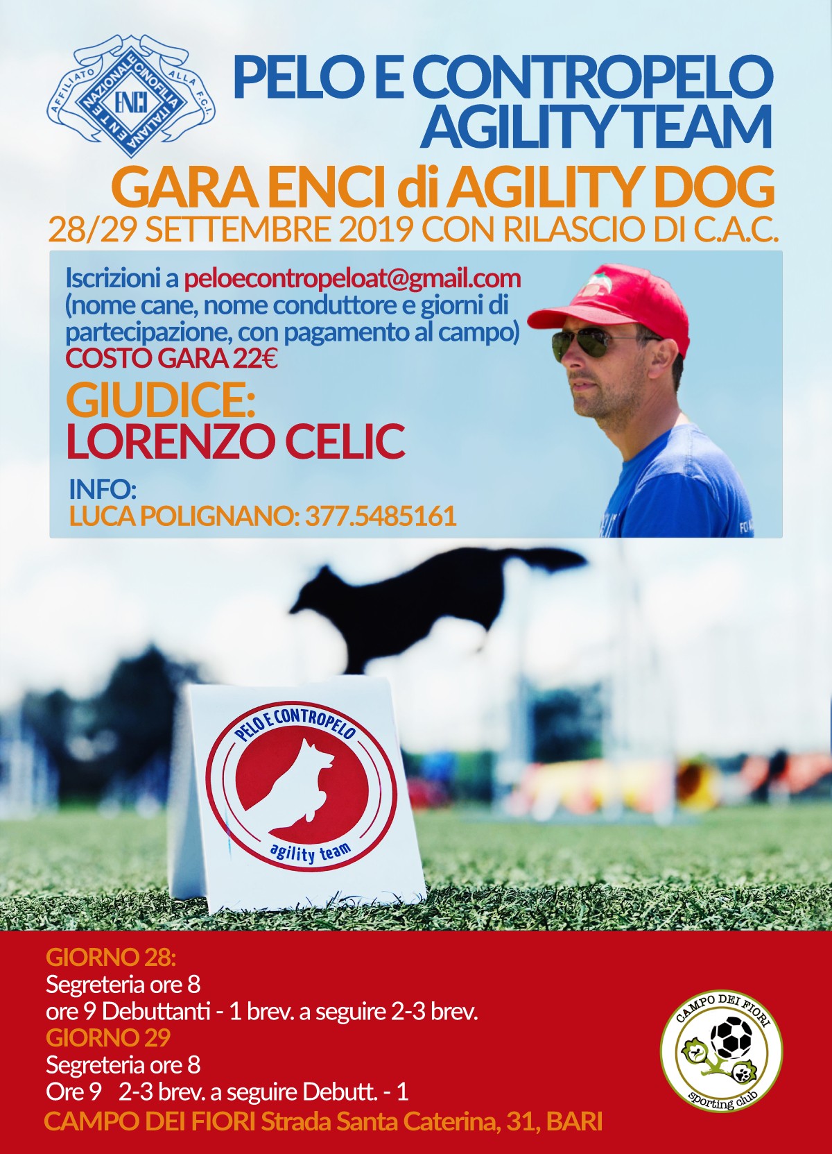 Gare nazionali agility Pelo e contropelo agility team