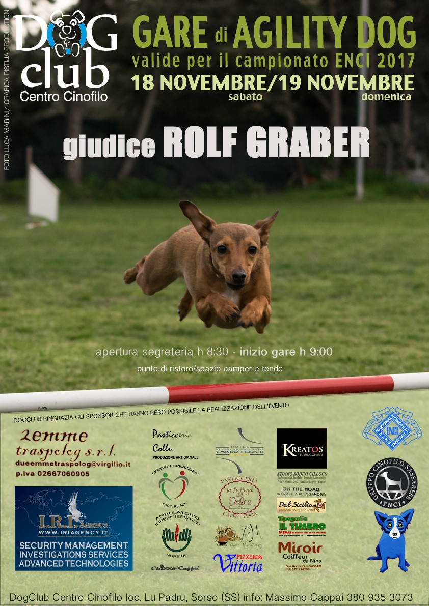 GARA NAZIONALE  di AGILITY DOG  GIUDICE  Rolf Graber