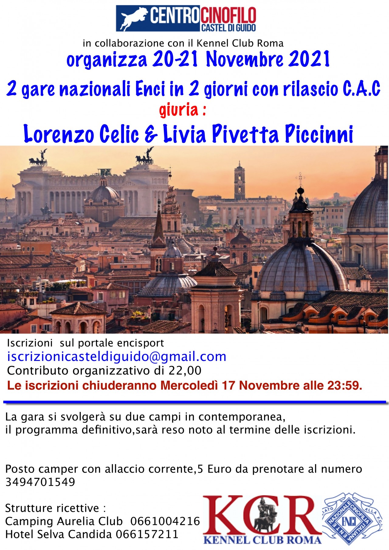 sabato 20 novembre Roma
