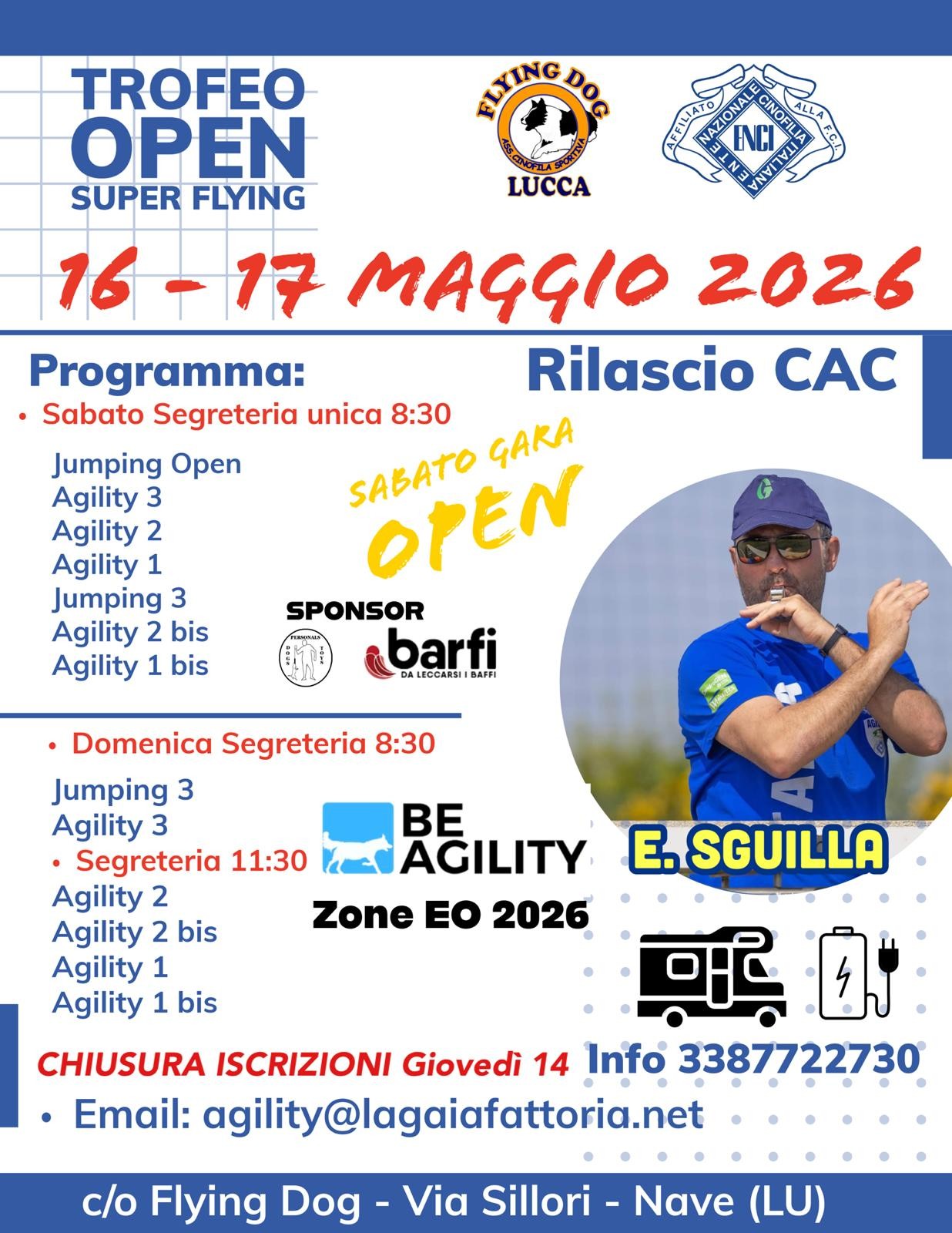 GARA NAZIONALE AGILITY DOG - 16 MAGGIO 2026