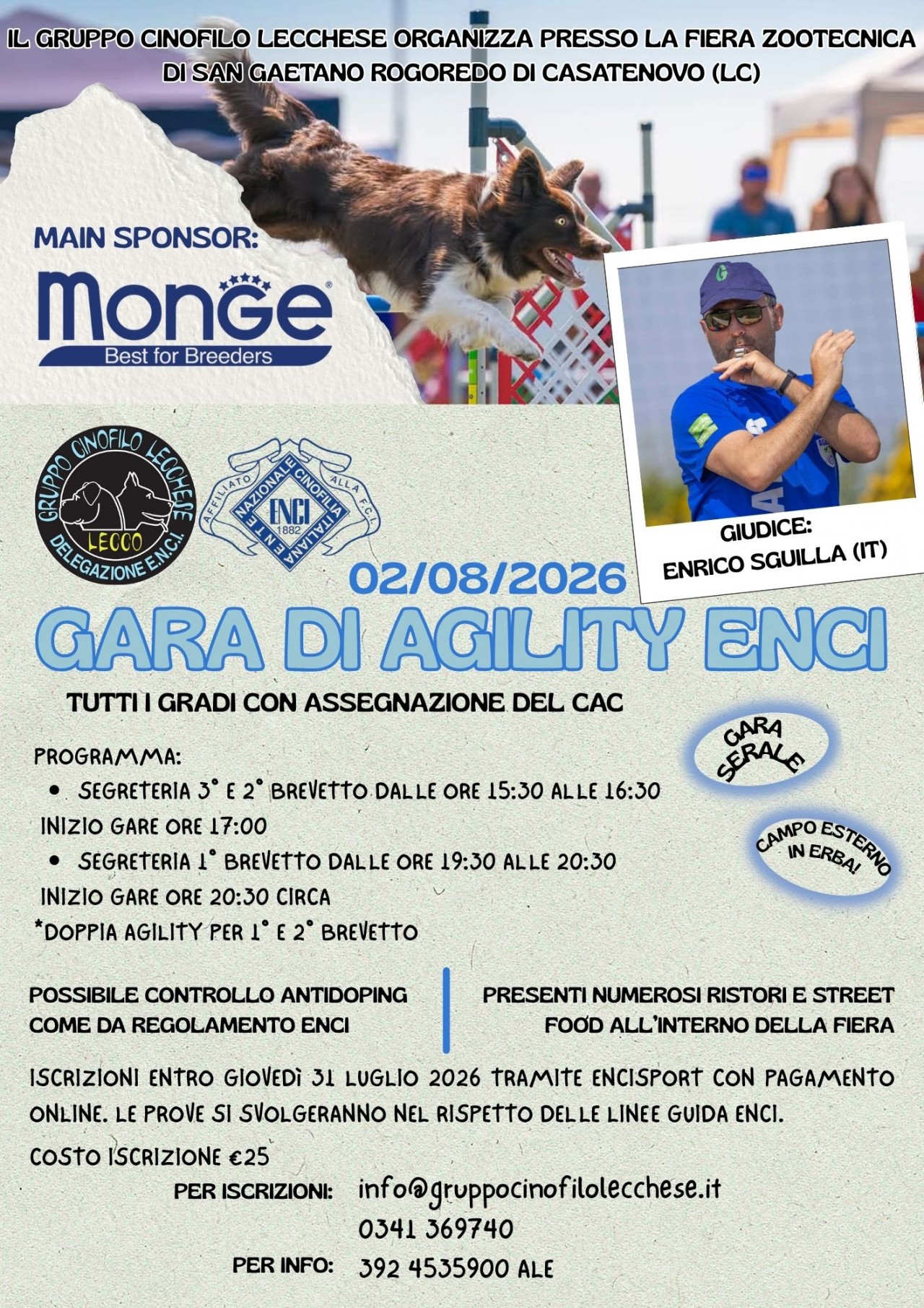 02/08/26 - GARA DI AGILITY SERALE