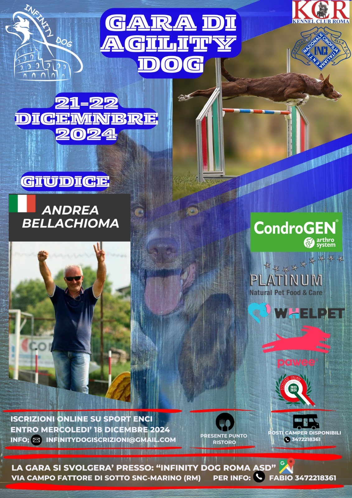 Gara Nazionale di Agility del 21 e 22 dicembre 2024