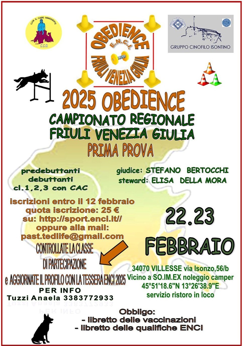 PROVA NAZIONALE DI OBEDIENCE CON CAC