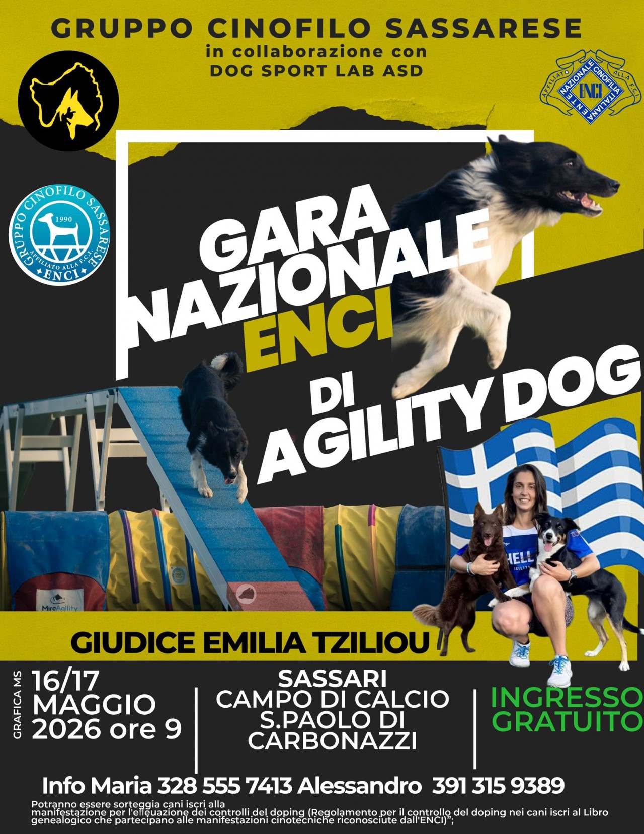 Gara Nazionale Enci a Sassari - Giudice Emilia Tziliou