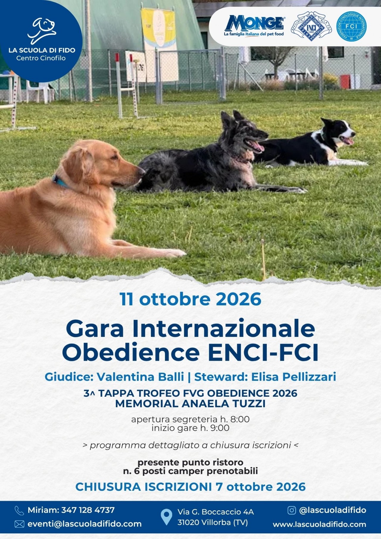 Prova Internazionale di Obedience con CAC e CACIOB