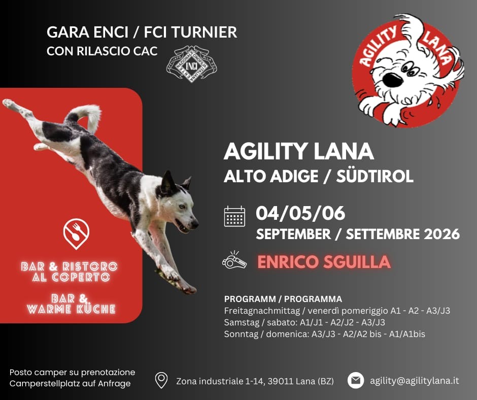 Gara Agility ENCI / FCI Agility Turnier