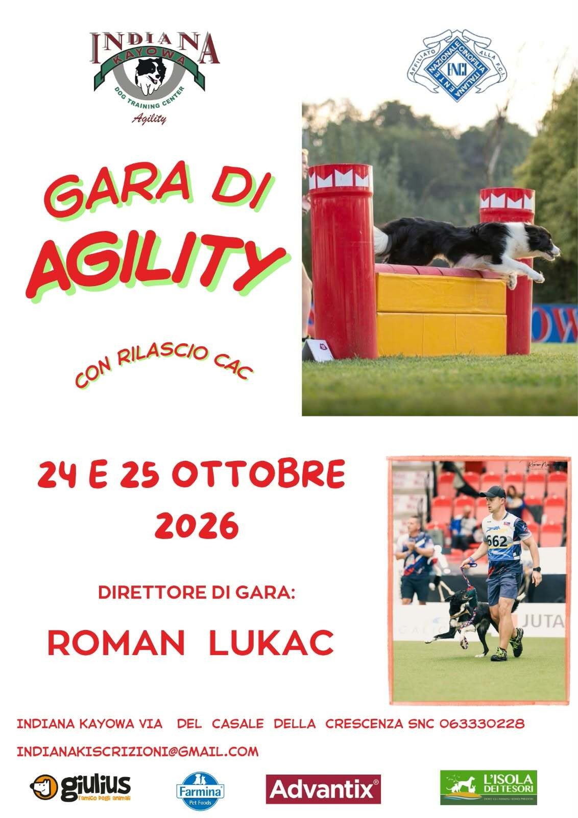 Gara Agility Dog 24 ottobre 2026