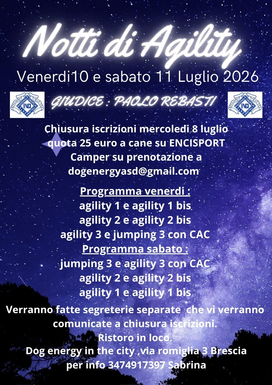 Gara Nazionale Agility Dog