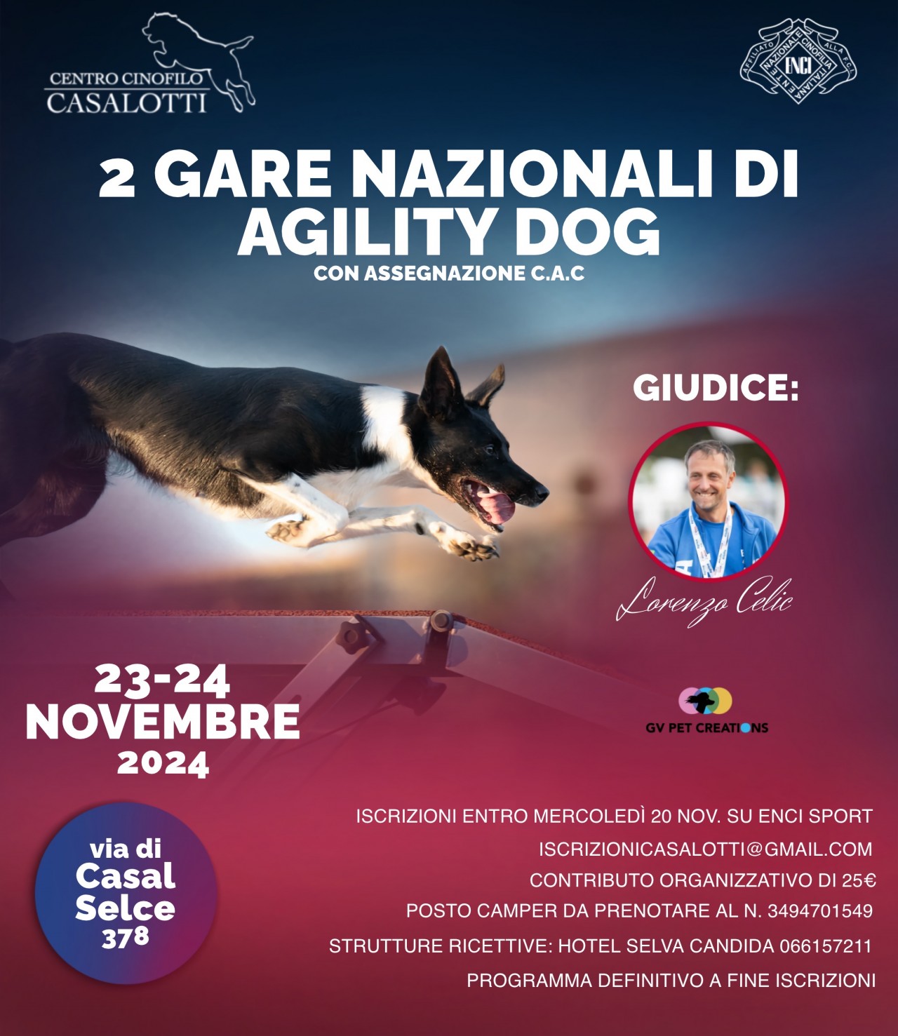 Roma  domenica 24 novembre  gara enci