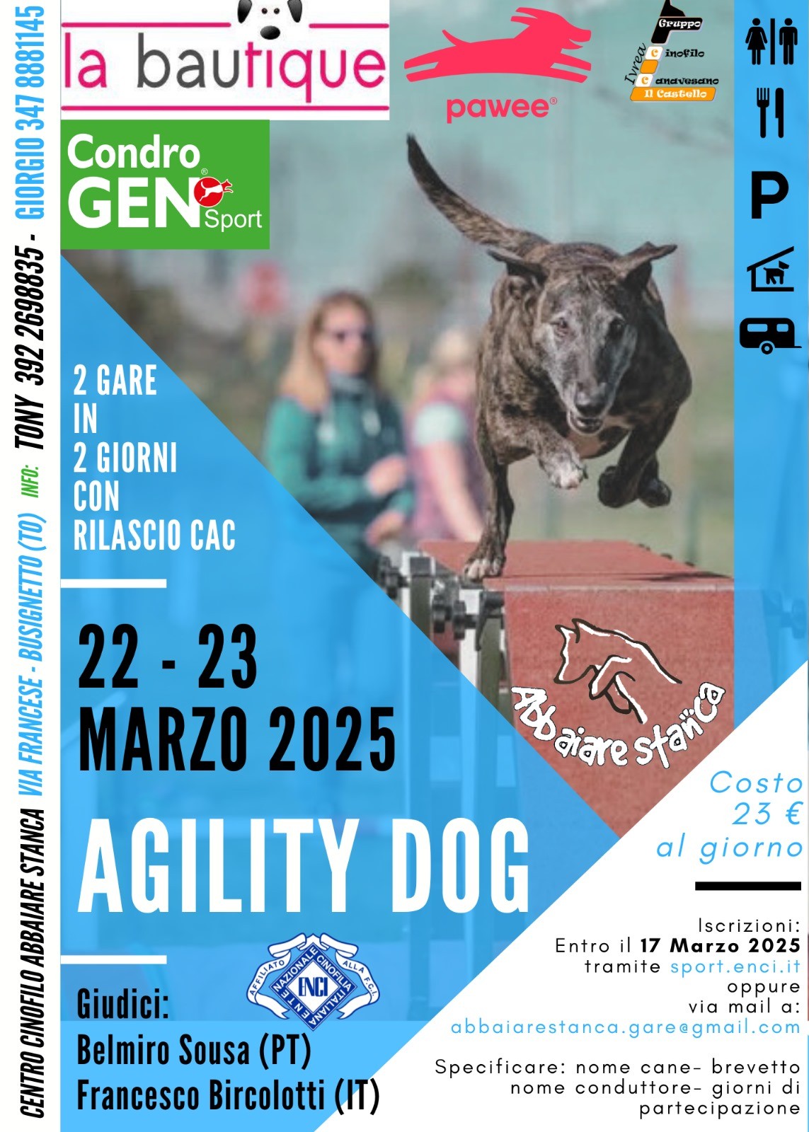 Gare di Agility dog 22 marzo 2025