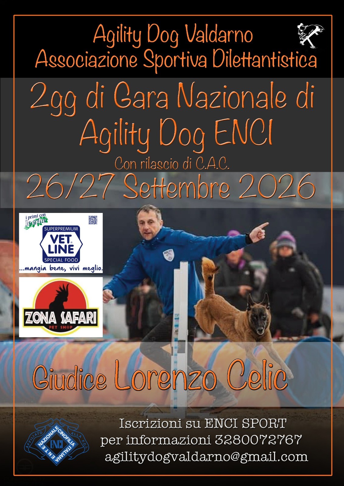 26/09/2026 Gara Nazionale di Agility Dog con rilascio CAC