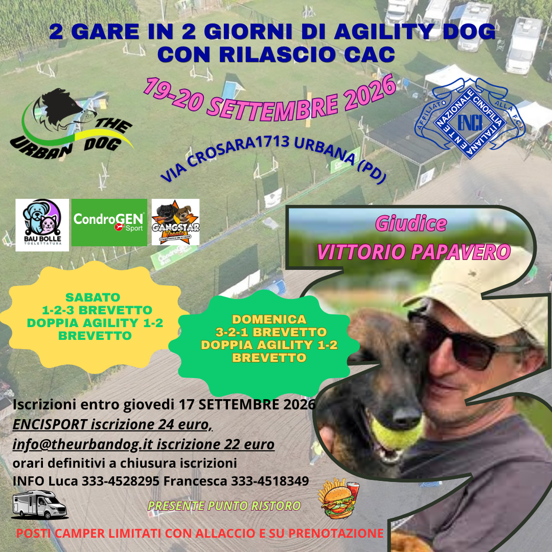 GARA DI AGILITY THE URBAN DOG - URBANA (PD)