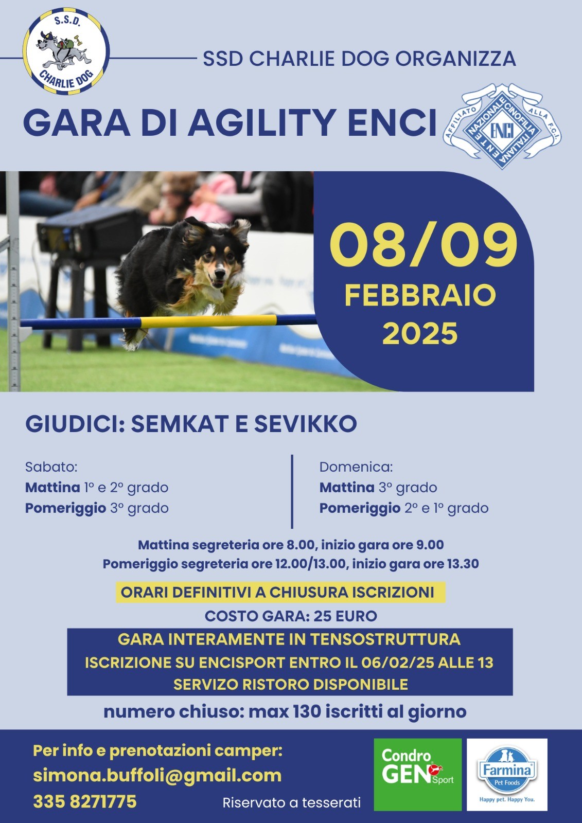 Gara Agility Enci 8/9 Febbraio 2025