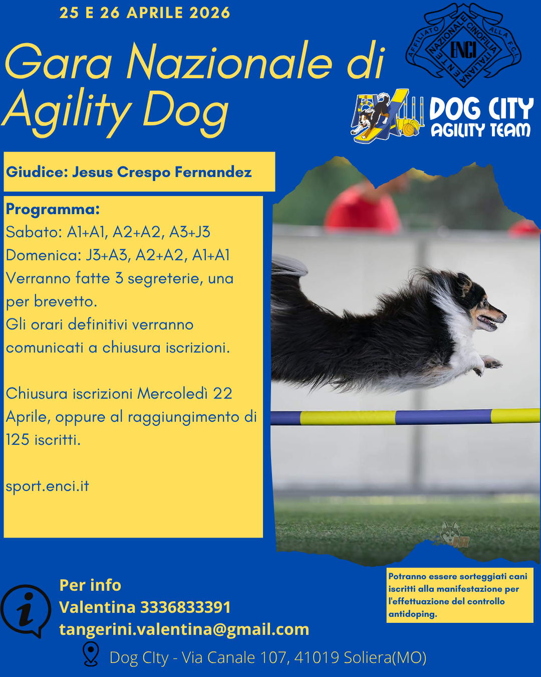 Gara ENCI del 25 Aprile 2026