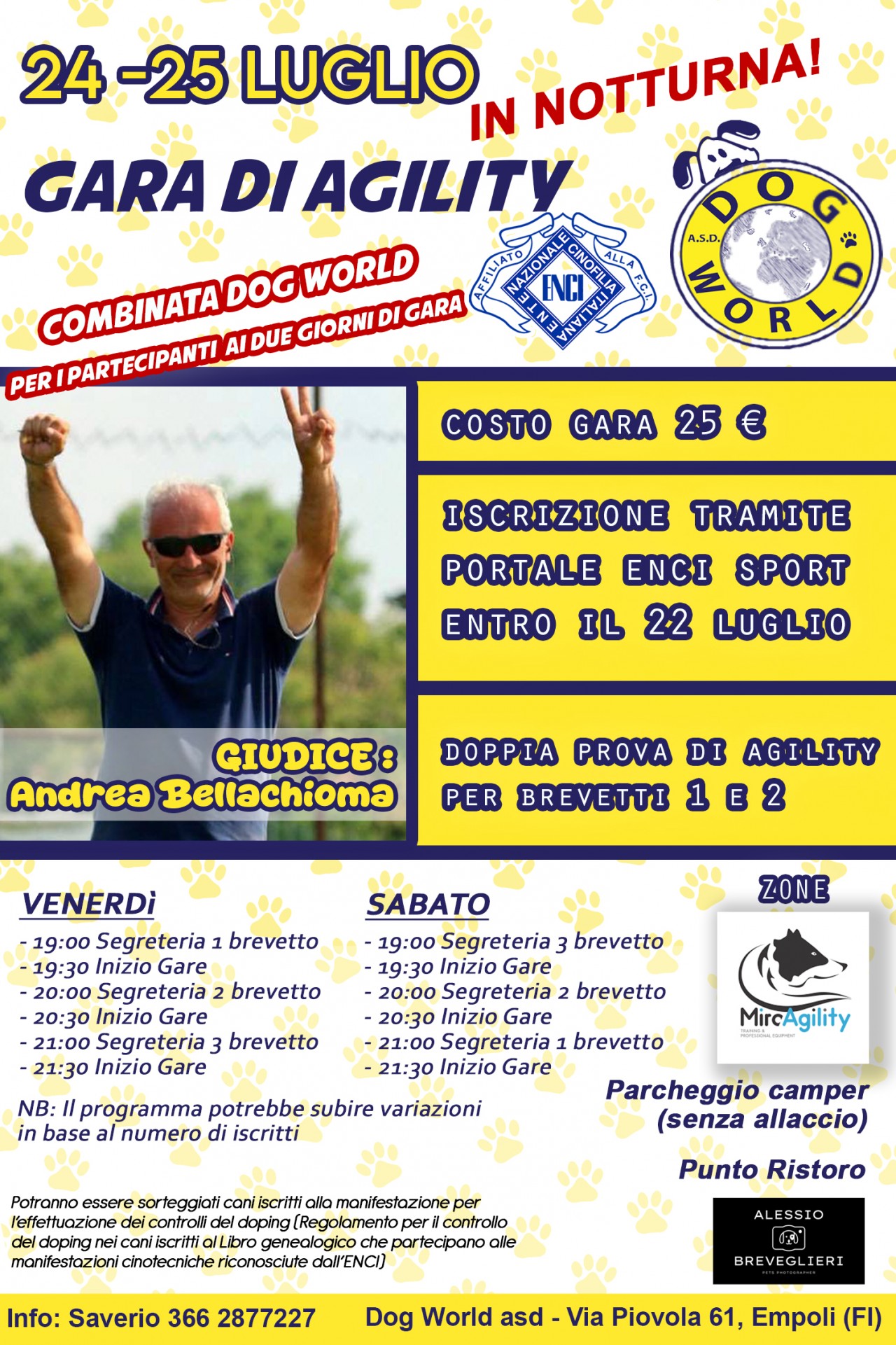 Gara Nazionale di Agility Dog - Dog World - 25/07/2026